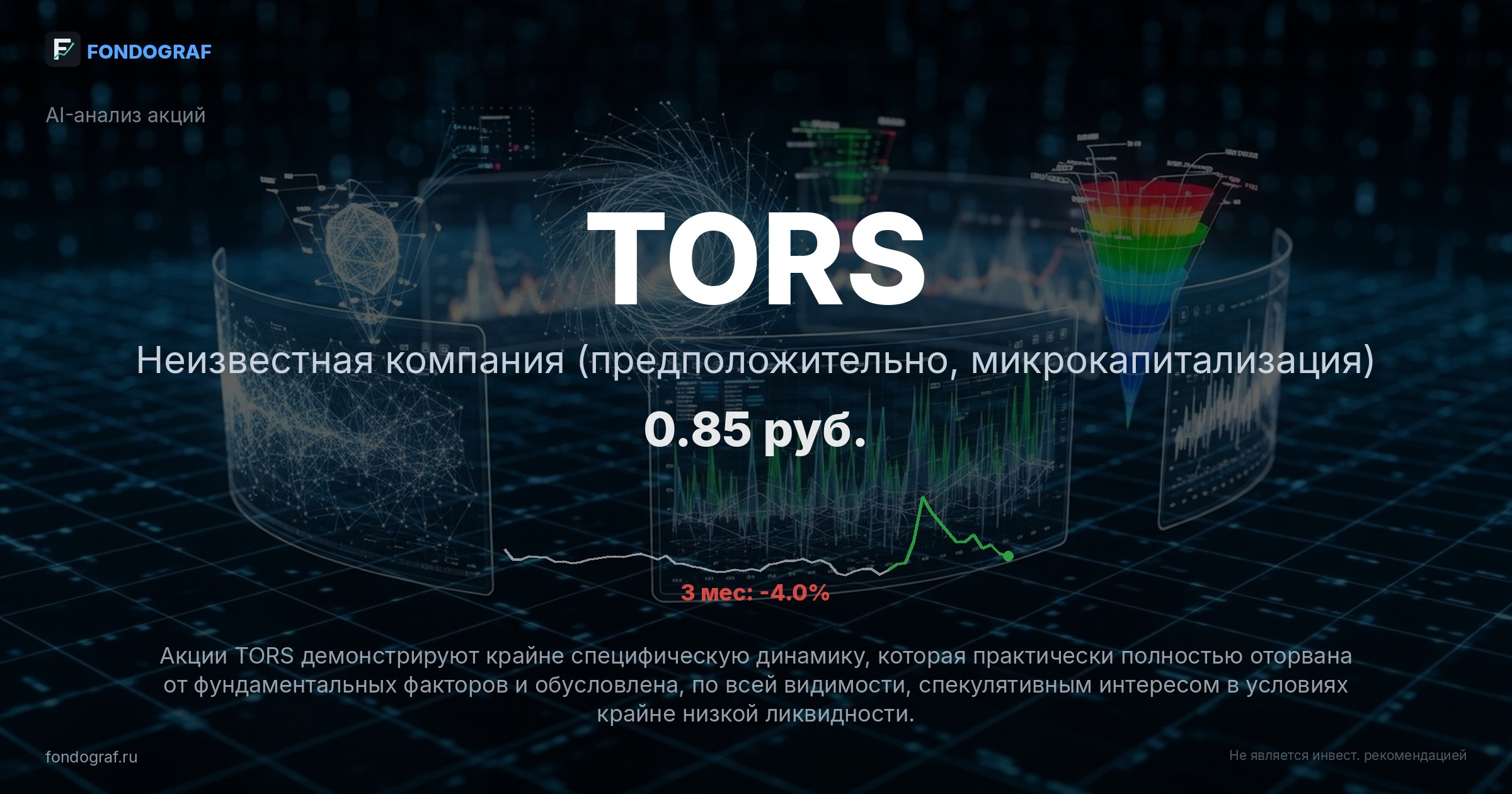 TORS — Неизвестная компания (предположительно, микрокапитализация)